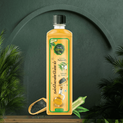 Sesame Cold Pressed Oil (thumbai nallennai) வாகை மர நல்லெண்ணெய்