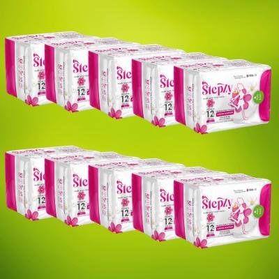 Stepzy Napkin XL (285mm) - 12 pads- Family Pack Offer 10 Packs